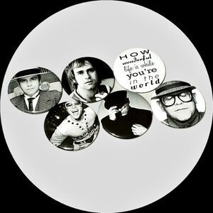 Elton John Photo Rocketman 80's Button Pins